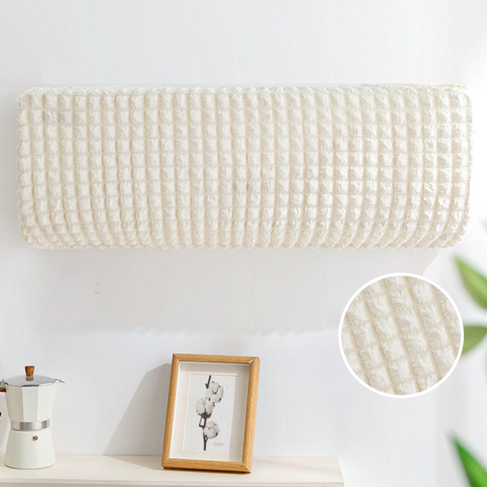 HaruHaru 엠보싱 스판 벽걸이 에어컨 커버, 바닐라크림 13,900원