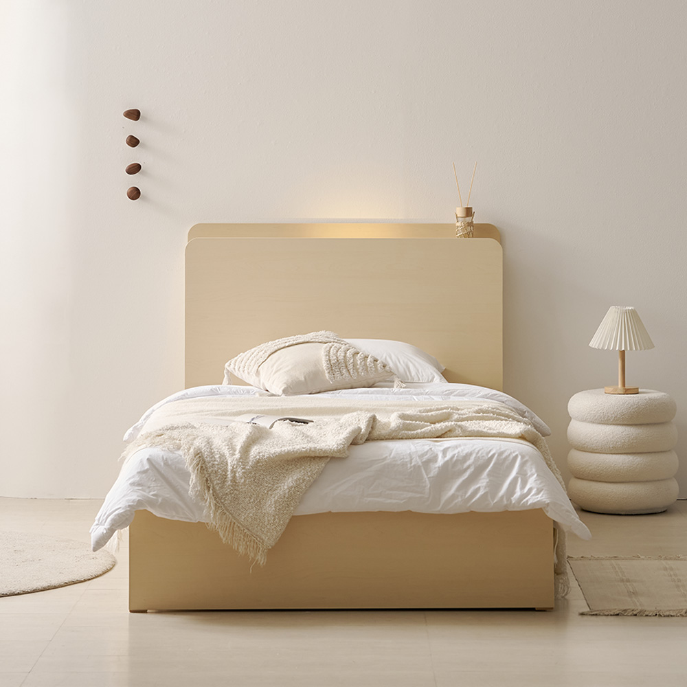 웰퍼니쳐 오벨로 LED 3단 수납형 침대 프레임 단품 방문설치 199,000원