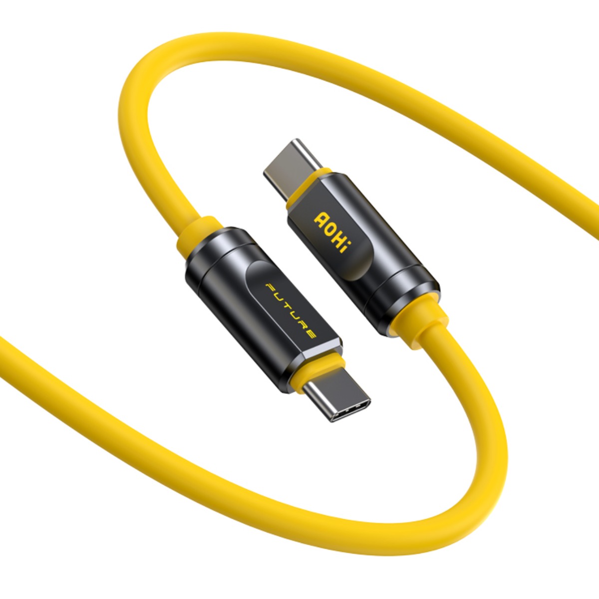 AOHi USB4 2.0 썬더볼트5 240W PD 3.1 Type C to C 케이블 [L017], 1개, 옐로우실버, 1m 31,800원