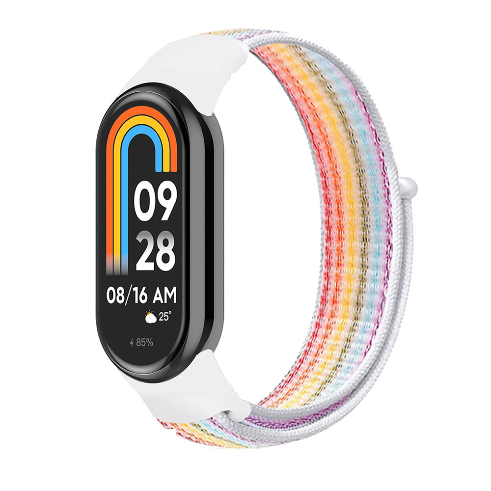 오달라 샤오미 미밴드9 미밴드8 나일론 스포츠 나토 시계줄 스트랩, 화이트레인보우 7,910원