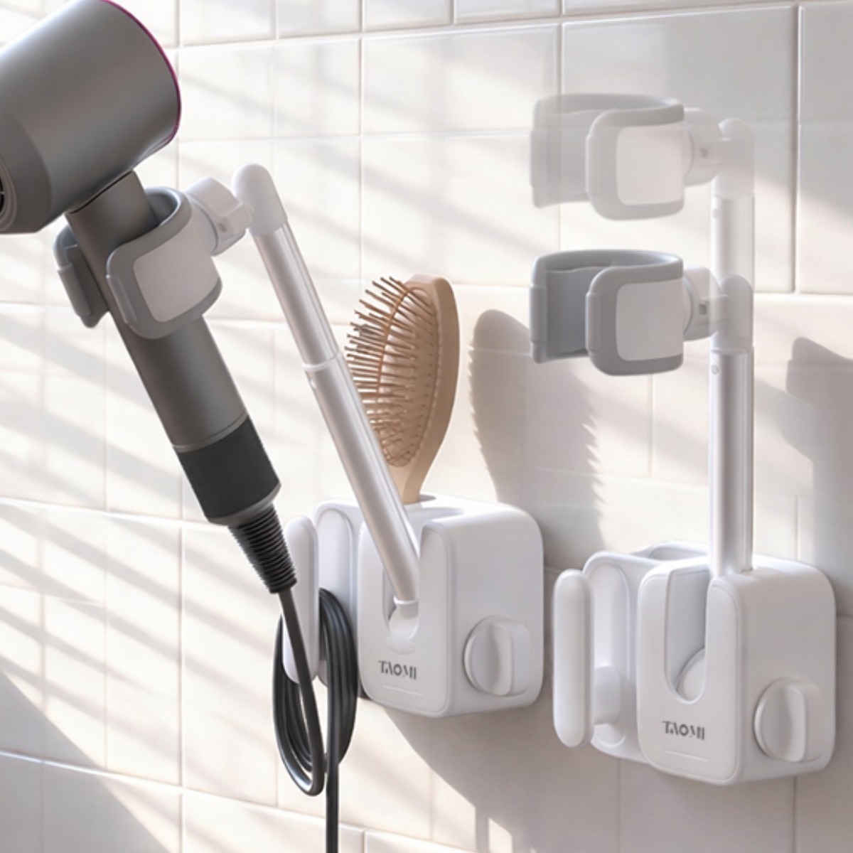 타오미 무타공 각도조절 드라이기 거치대, 1개, 화이트 15,860원