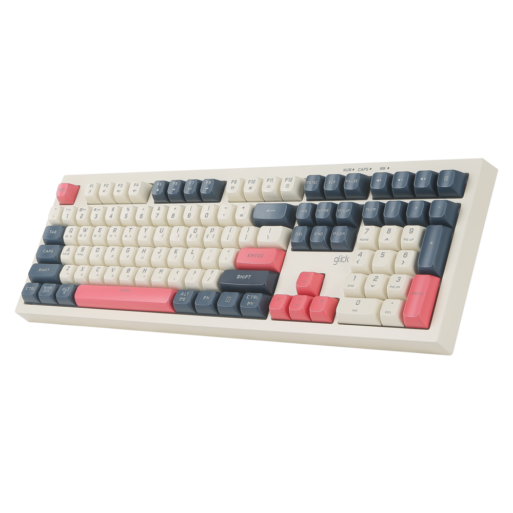 지클릭커 오피스프로 사일런스 M RGB 무소음 방수 무선 블루투스 키보드 108키, 제조사축, WK50, HAVANA 28,900원