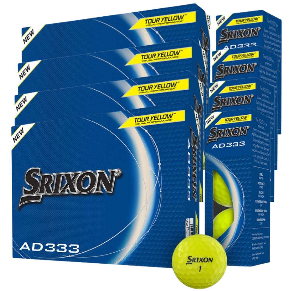 [4더즌] 던롭 스릭슨 뉴 AD333 2피스 비거리 골프공 저압축 고탄도 골프볼, 4박스 88,000원