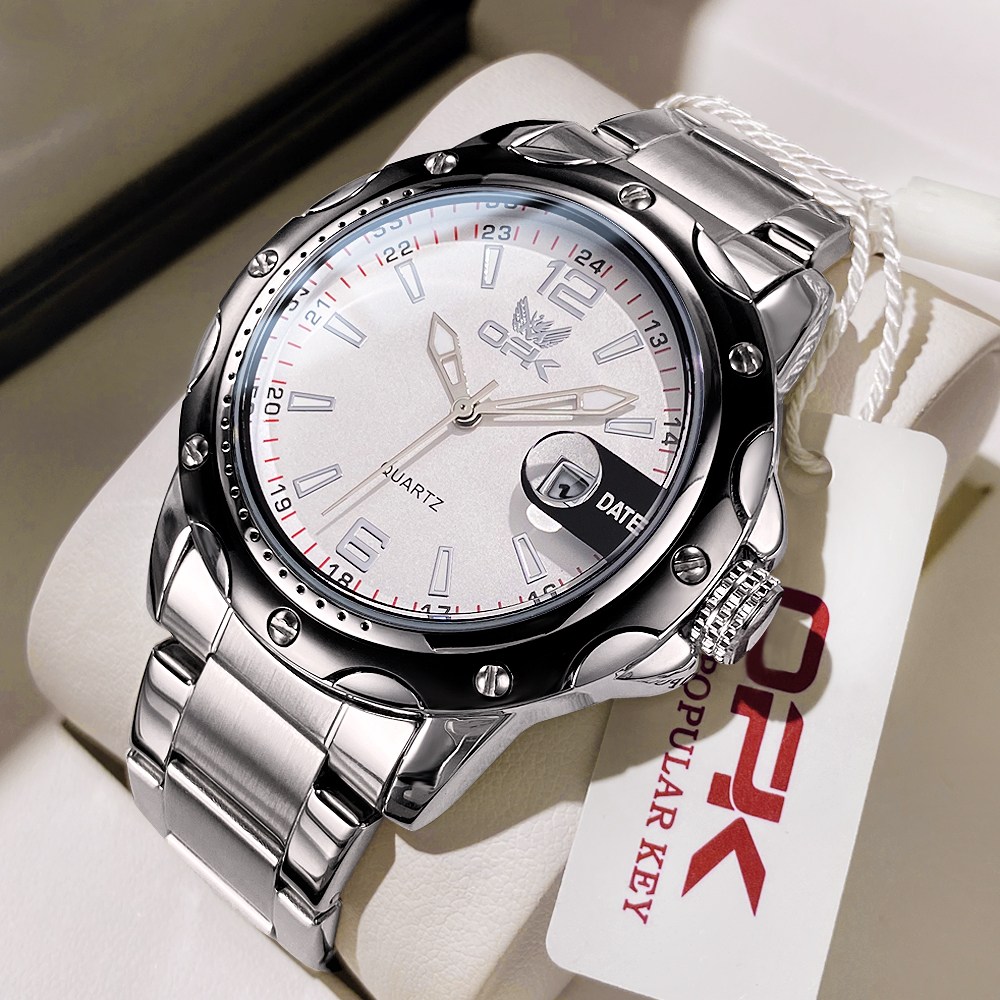 OPK 남자손목시계 정품 쿼츠 럭셔리 명품 워터프루프 야광 메탈시계 30,700원