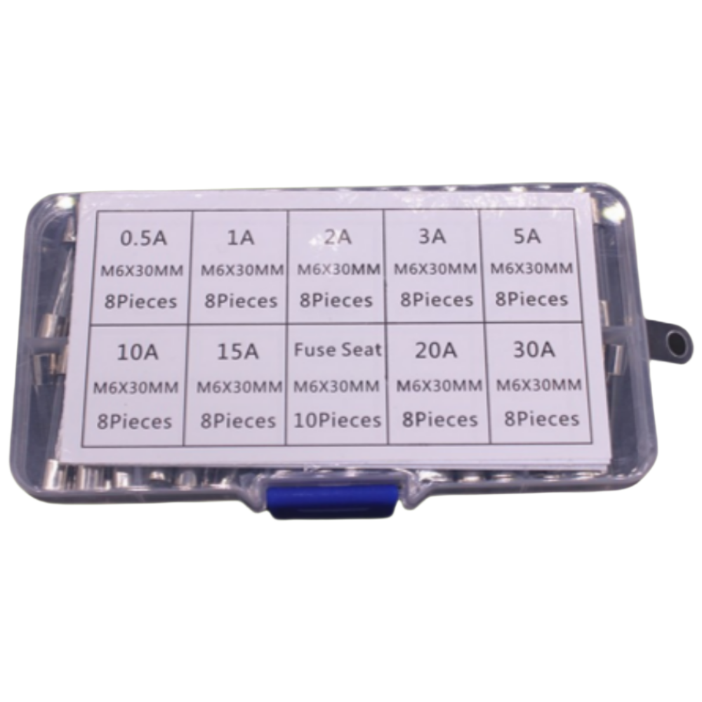 (제이케이) 유리관휴즈 퓨즈 10종 유리관 6*30mm 72pcs 자동차 CAR FUSES 8,510원