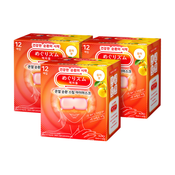 멕리듬 메구리즘 스팀 아이마스크 유자향 온열안대 수면안대 44,400원