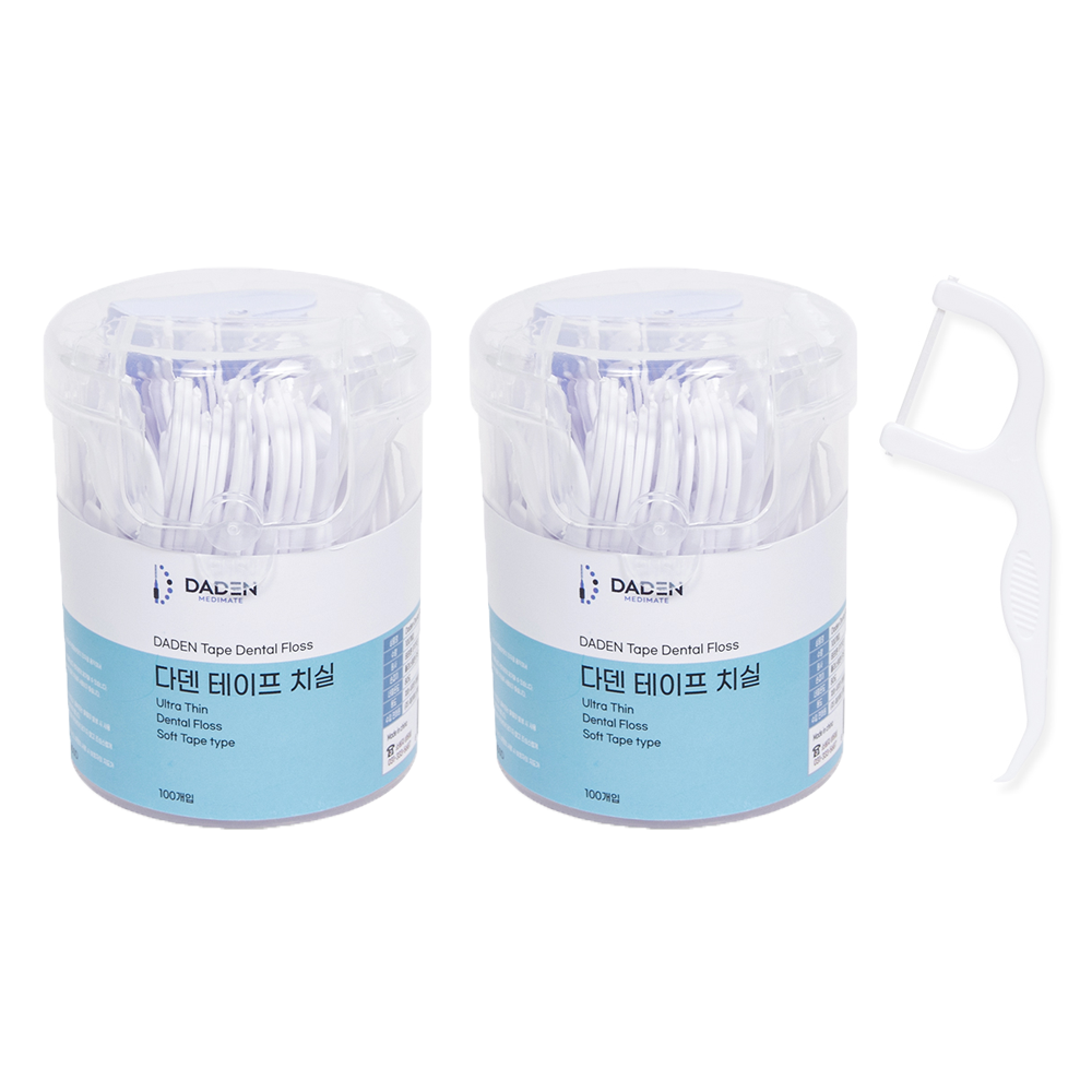 다덴 덴탈플로스 테이프치실, 100개입, 2개, 현재가 9,800원