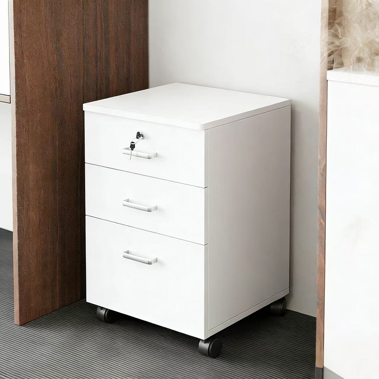 3단 이동식 책상 서랍장, 1개, WHITE 52,900원