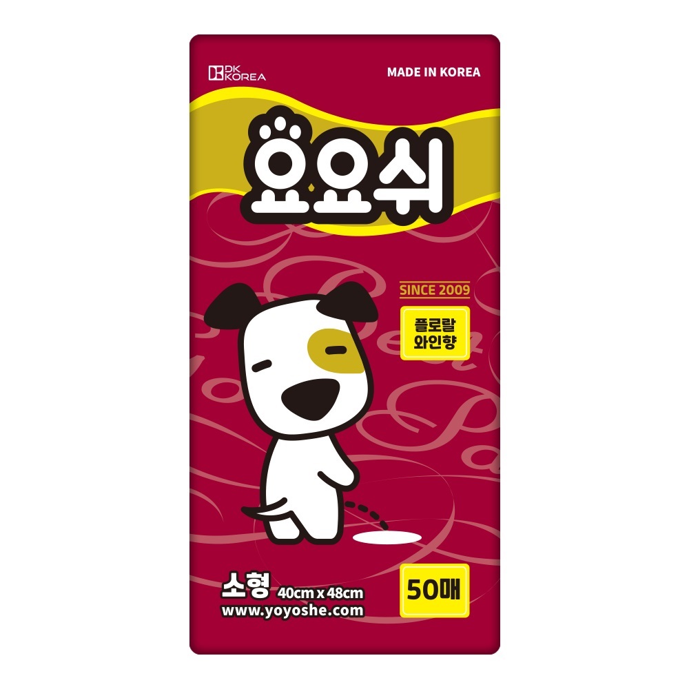 요요쉬 강아지 배변패드 플로랄와인향, 50개입, 1개 11,500원