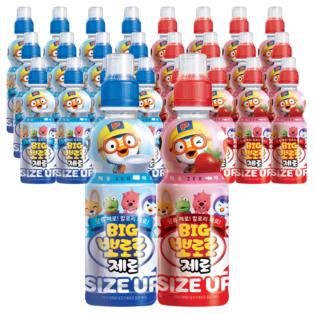 팔도 빅 뽀로로 제로 딸기맛 밀크맛 반반 혼합 26,860원