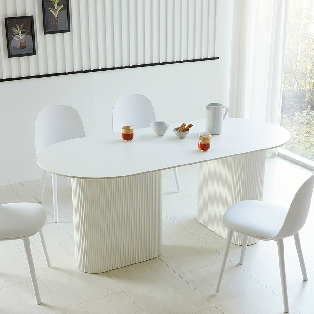 베스트리빙 마리나 포세린 통세라믹 템바보드 6인용 1800 타원형식탁테이블/방문설치 429,000원