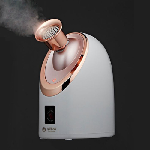 [세계특허] 아우라7 활성탄 노즐스티머 (실버) , 원적외선 가습기 얼굴 스팀기 792,000원