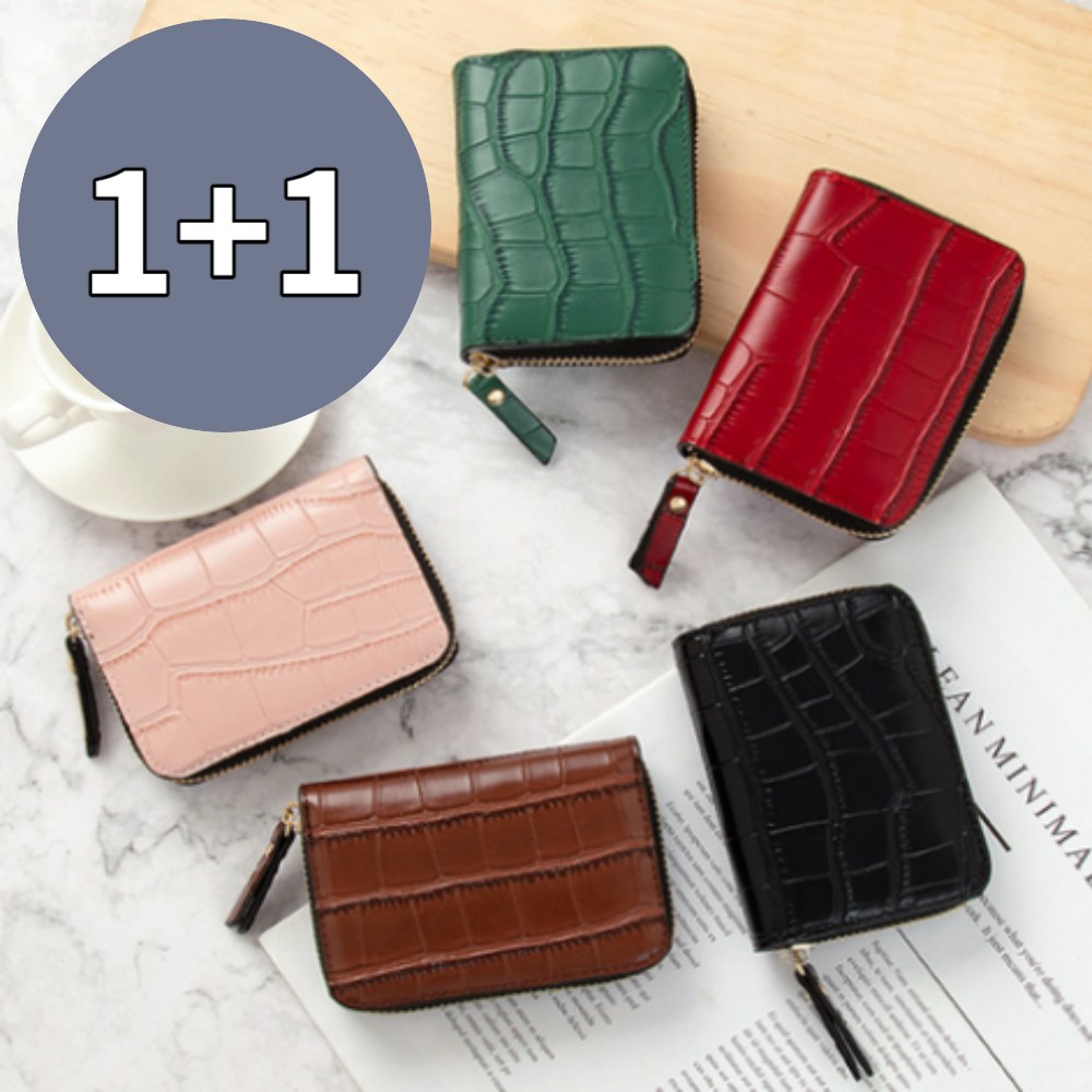 1+1 우아한클릭  슬림 미니 아코디언 카드지갑 명함케이스 8,900원