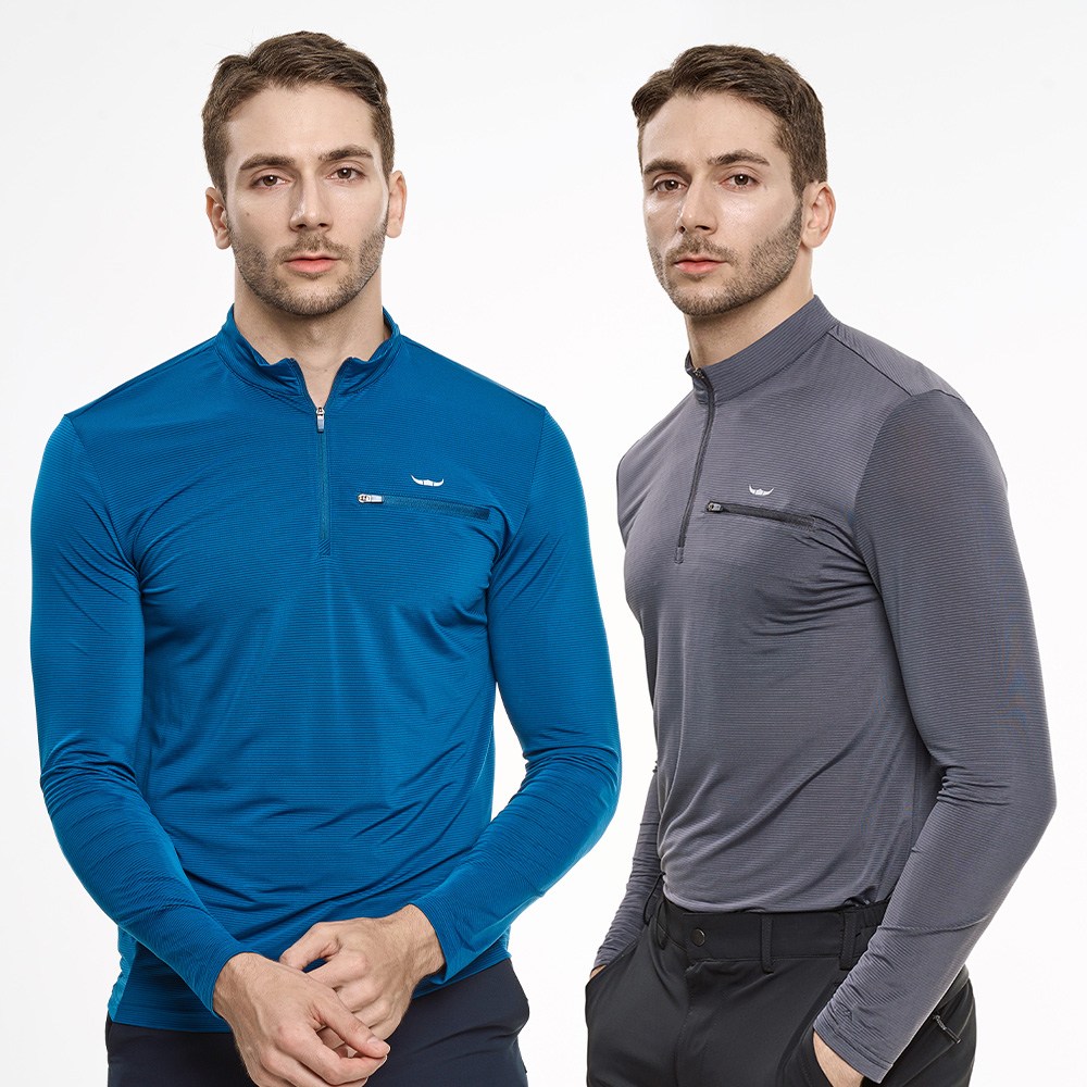 [BFL] (1+1) 남성 국내원단 빅사이즈 스판 가슴포켓 냉감 등산 아웃도어 집업 티셔츠 29,870원