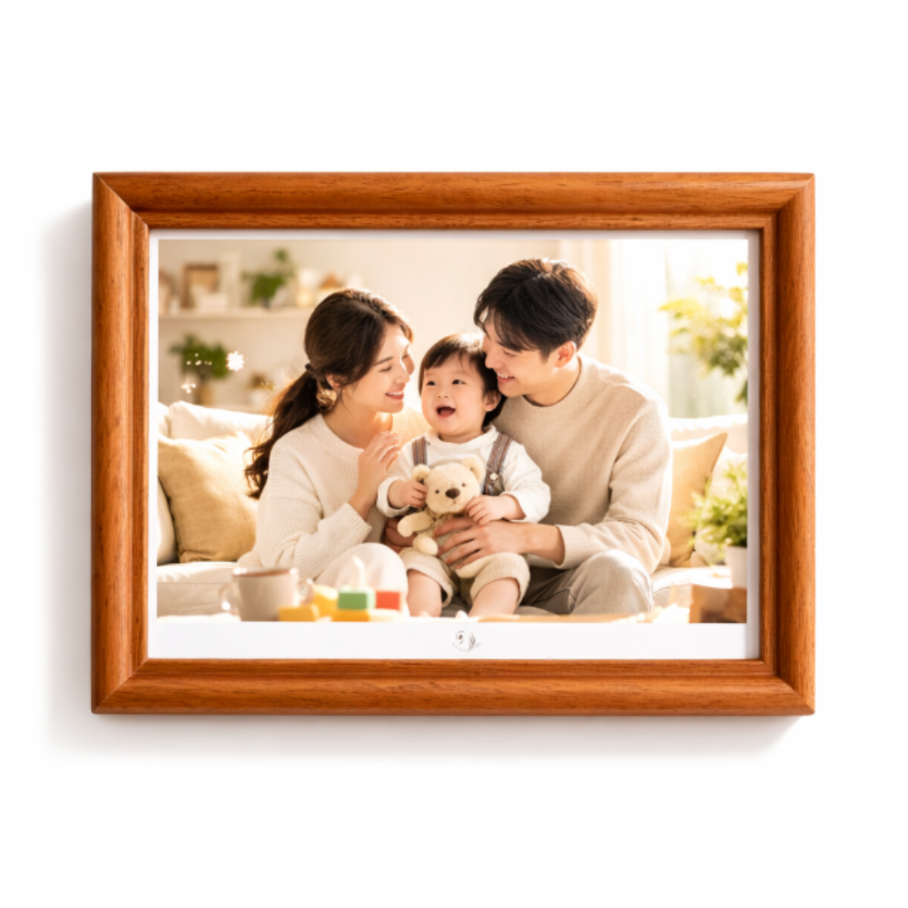 리빙딜 탁상형 웨딩 아기돌 사진 소나무 원목 액자 8,600원
