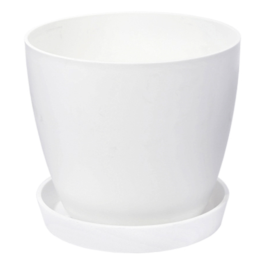 플라팜 분갈이형 원형화분, 화이트, 1개 6,500원