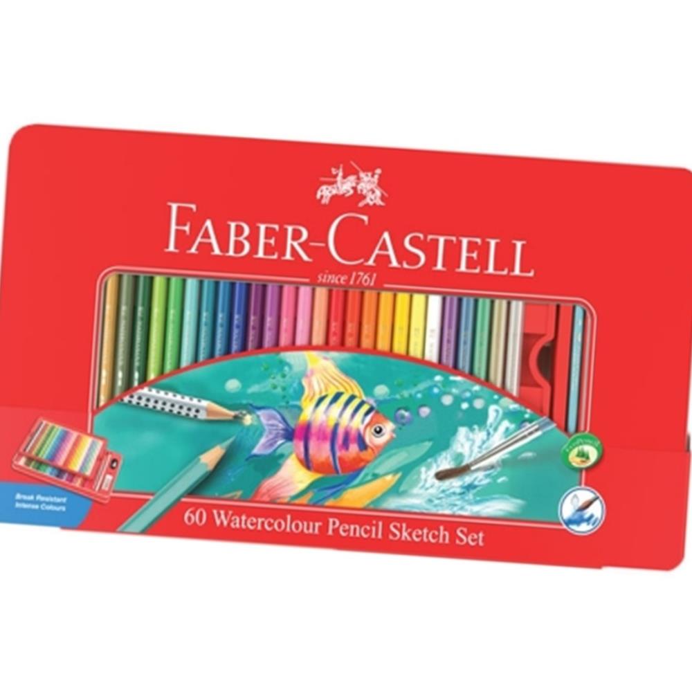 (올핀) 파버카스텔 수채색연필 60색 틴케이스 11 59 64 / 적색케이스 - 개 (1개입) 44,200원