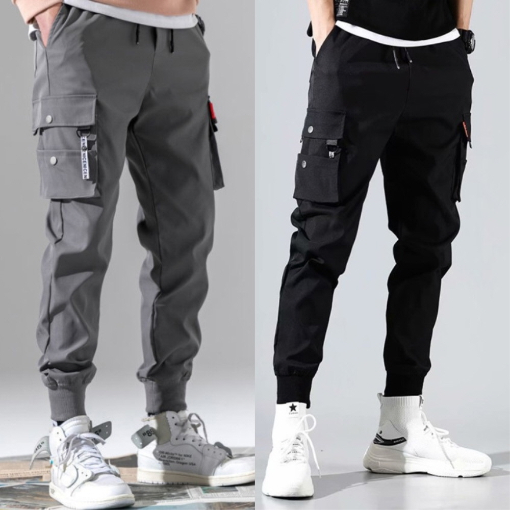 1+1 남성 스트랩 기모 조거팬츠 따뜻하고 편안한 카고바지 34,900원