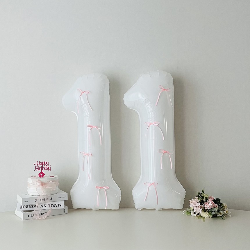 연지마켓 화이트 대형 숫자 풍선 리본 기념일 생일 6,900원