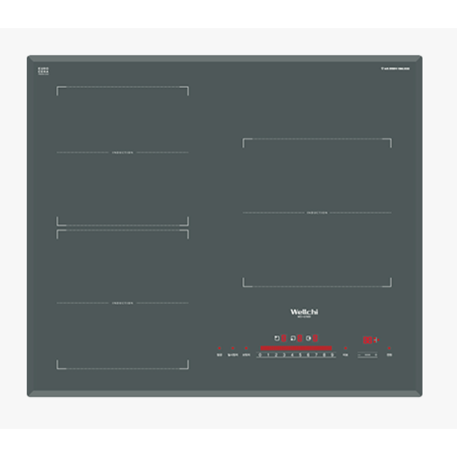 웰치 3구 인덕션 WEI-W7700S WEI-G7800 전기레인지, 빌트인, 에메랄드 그레이 850,000원