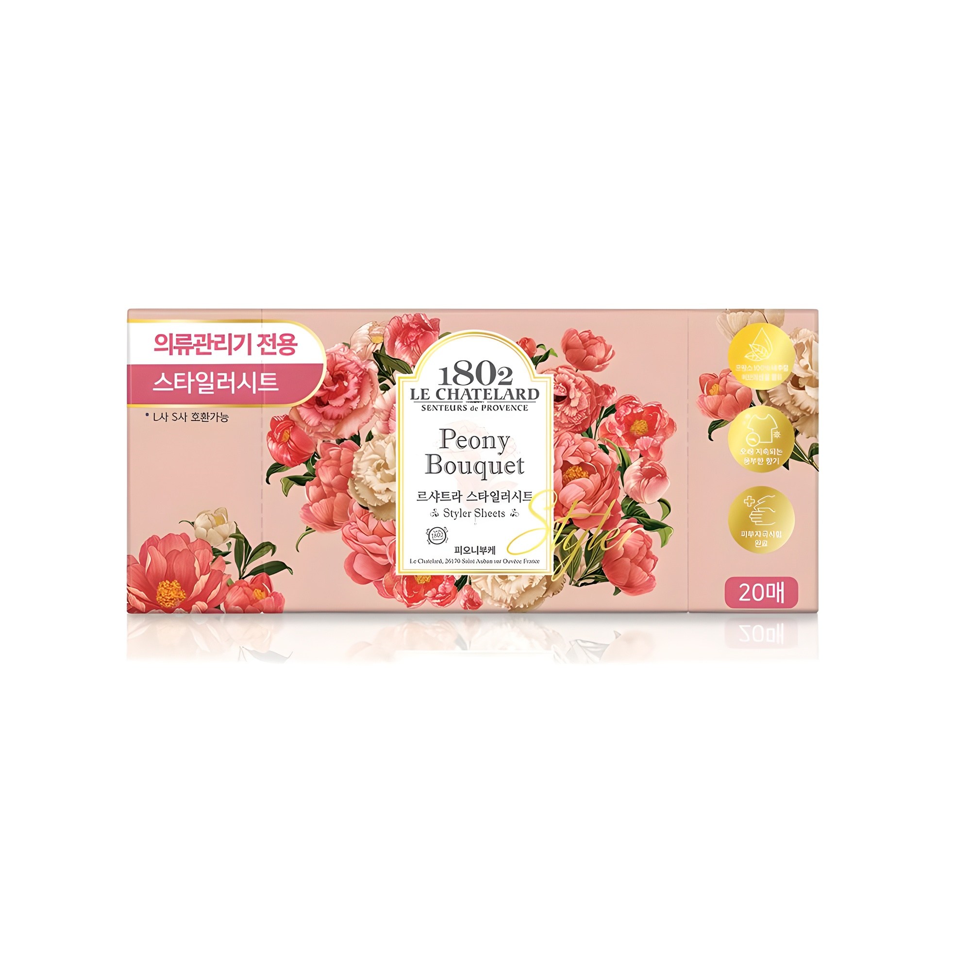 르샤트라1802 스타일러시트 방향제 피오니부케 본품, 20개입, 1개 7,550원