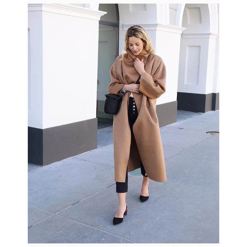 [블루밍 가든] 울 캐시미어 오버핏 코트 180,000원