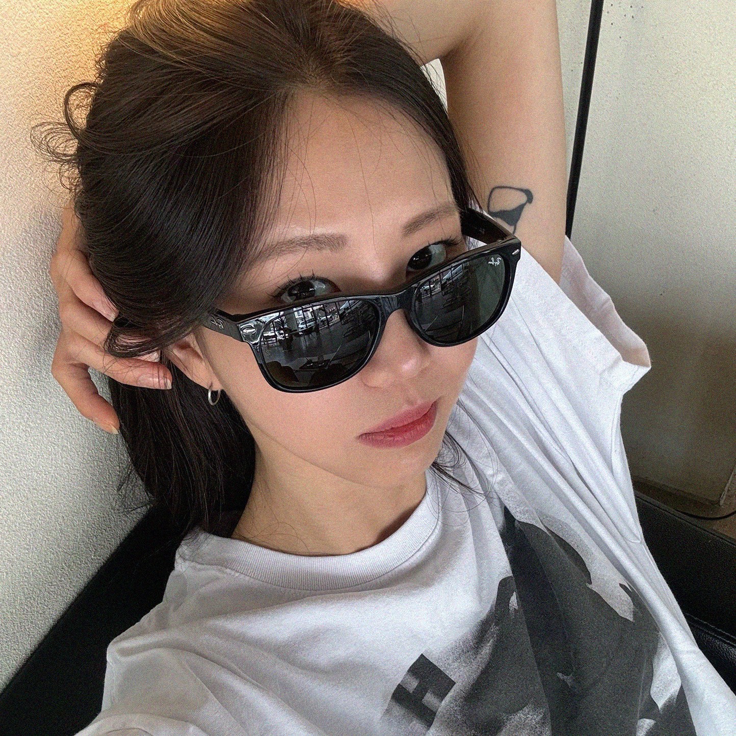 RB2132F 레이벤 선글라스 뉴웨이페어러 아시안핏 뿔테 181,640원