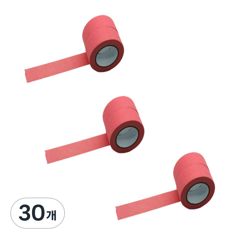 만들하비 컬러 종이 마스킹 테이프 1cm x 13m, 핑크, 30개 43,600원