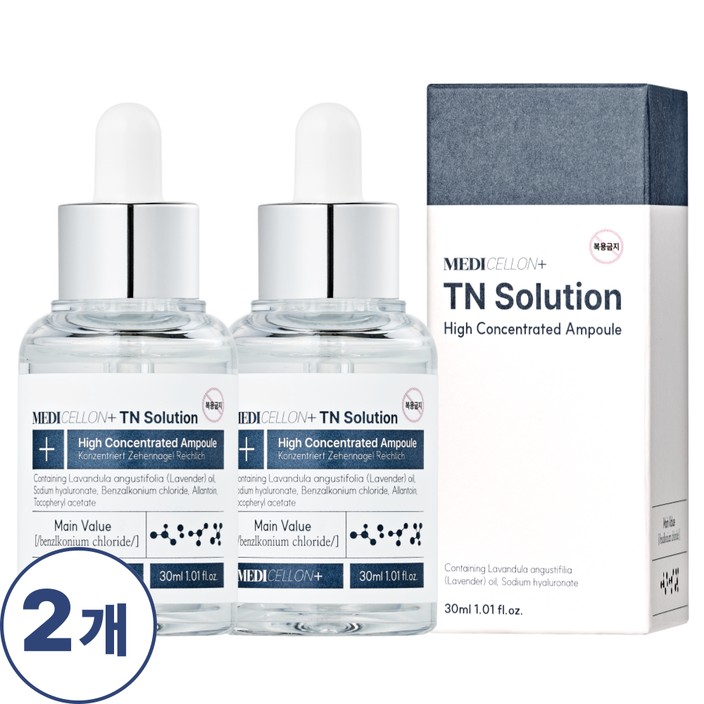 (1+1) 메디셀온 고농축 TN솔루션 발톱앰플 김남일 선수 추천, 2개, 30ml, 1개입 42,800원