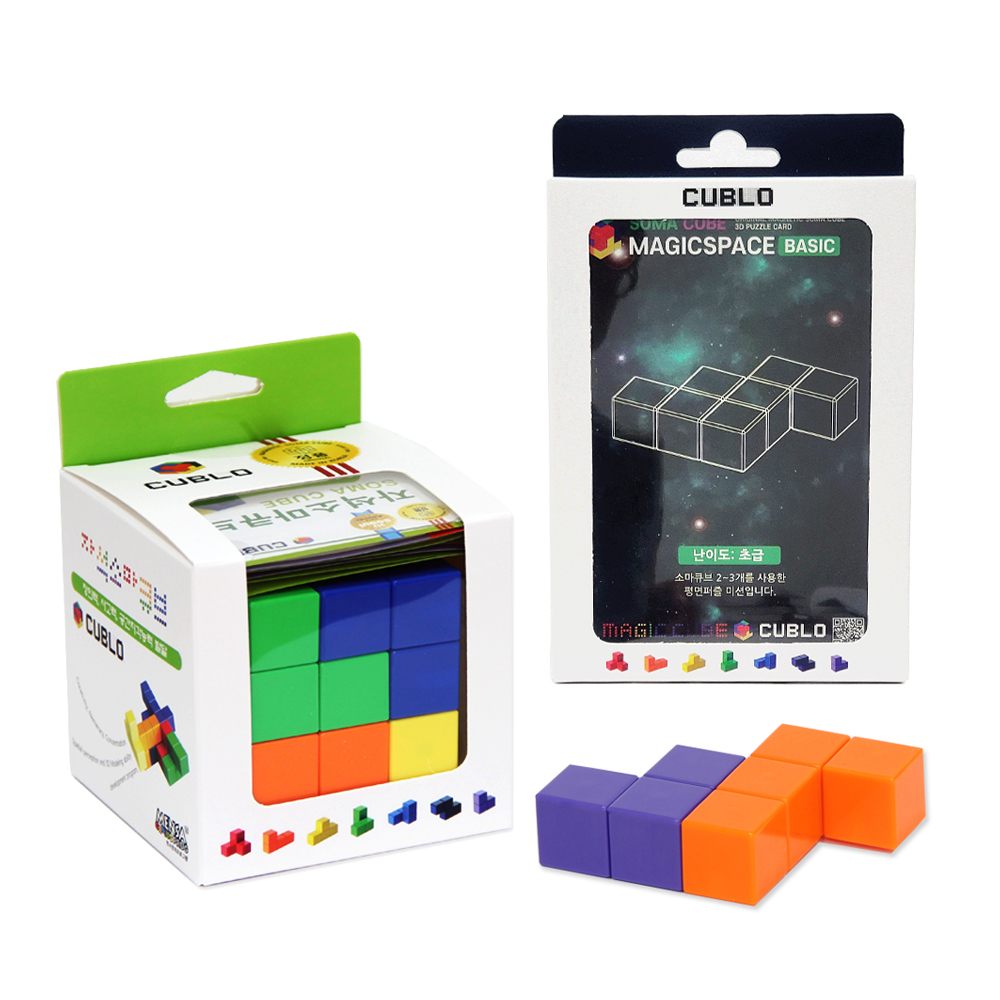 매직큐브 큐블로 국산 자석 소마큐브 + 초급카드, 혼합색상, 1세트 25,600원