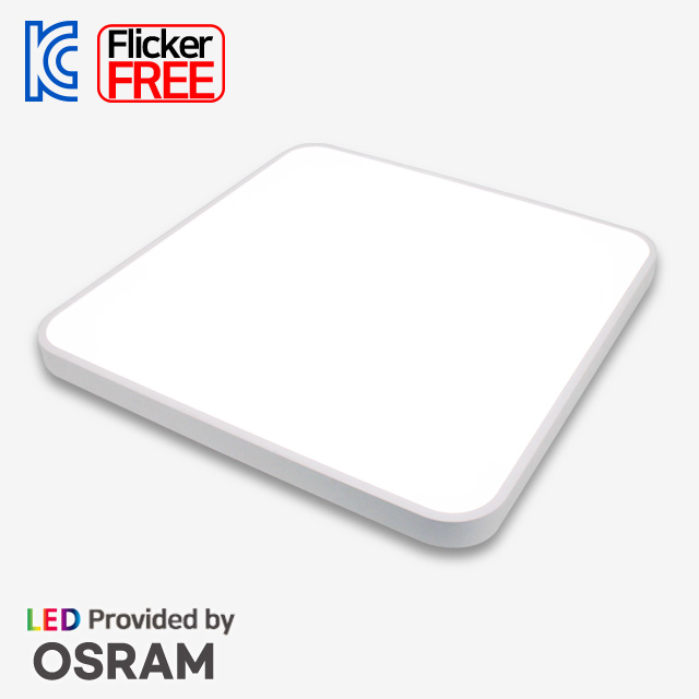 LED 방등 하이엔 오스람칩 사각 방등 60W 플리커프리 안방등 거실등 전등 특가, 주광색 10개 107,700원