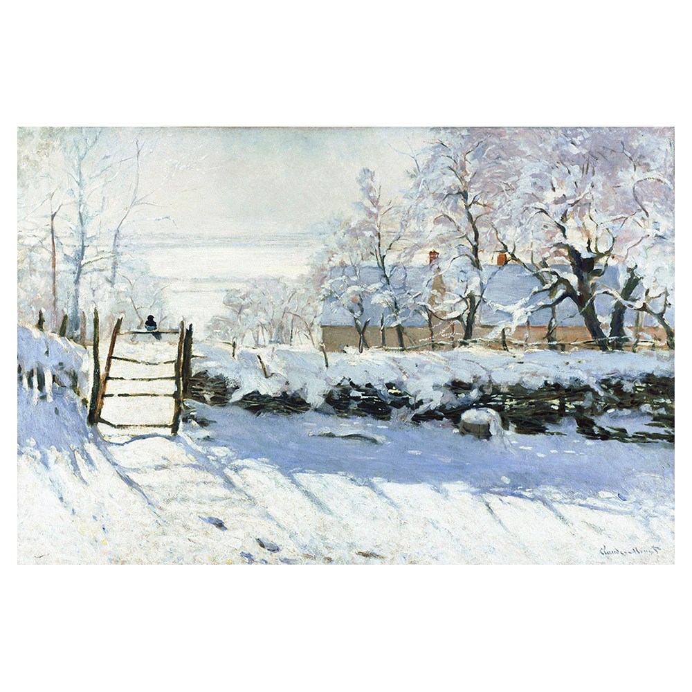 클로드 모네 가로형 캔버스 액자 카페 거실 명화 인테리어, 36 까치 155,000원