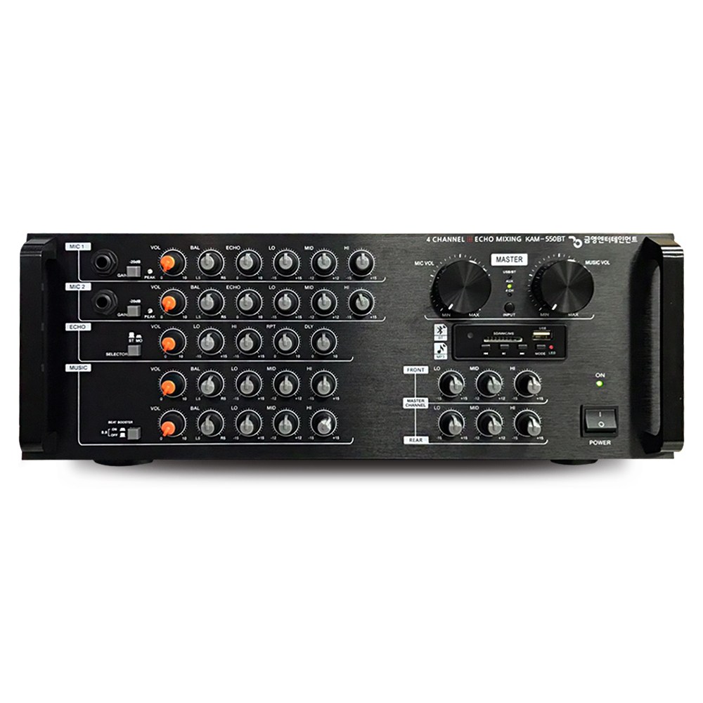 금영앰프 KAM-550BT 4채널 600W 노래방앰프 매장용앰프 블루투스 USB MP3, KAM-550BT 329,000원