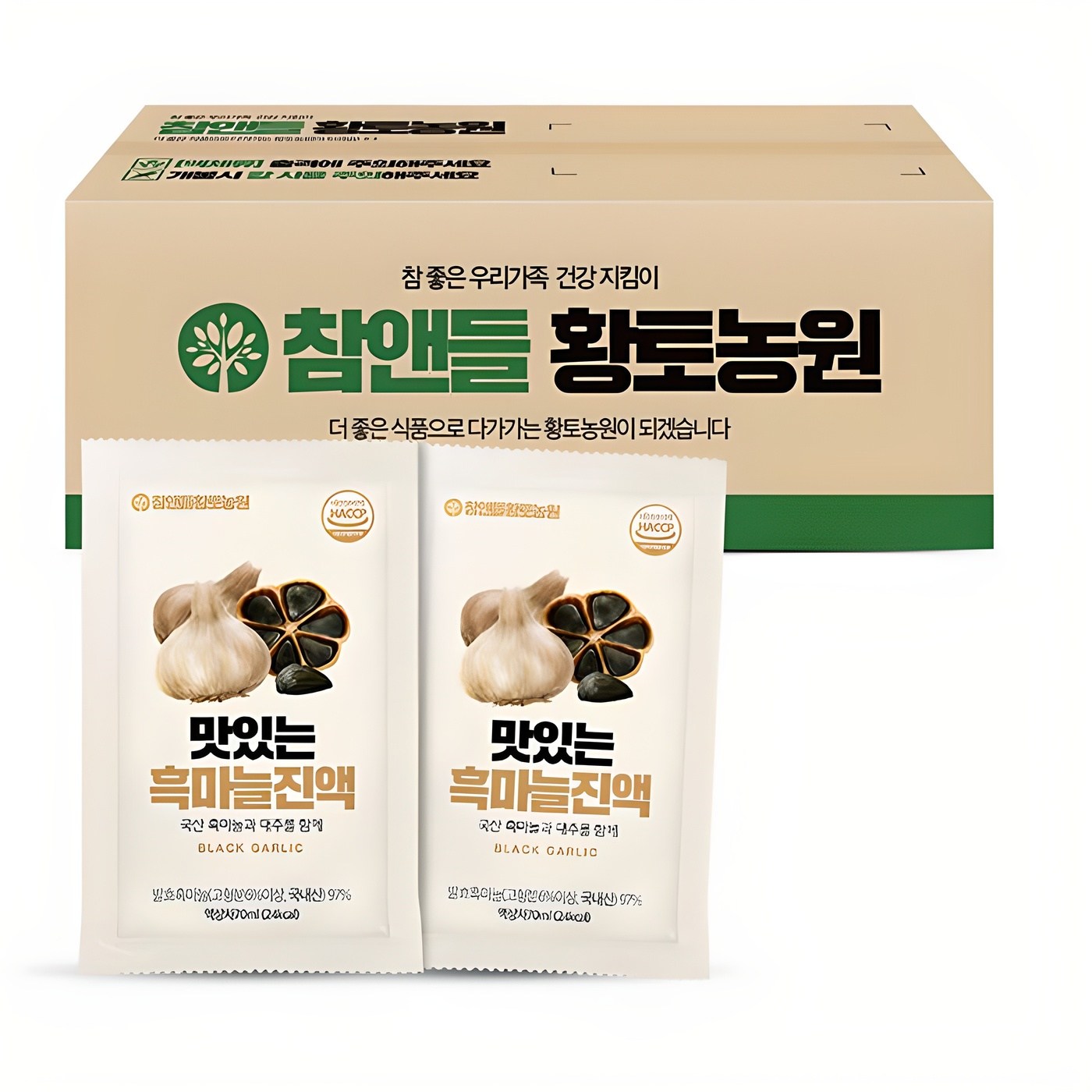 참앤들황토농원 맛있는 흑마늘진액 건강즙, 70ml, 100개 35,810원