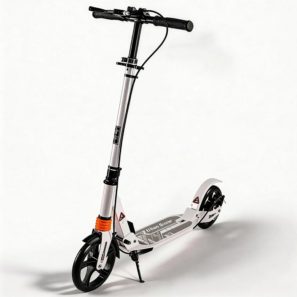 성인 청소년 공용 접이식 킥보드 튼튼한 듀얼 서스펜션, 1개, 흰색 71,400원