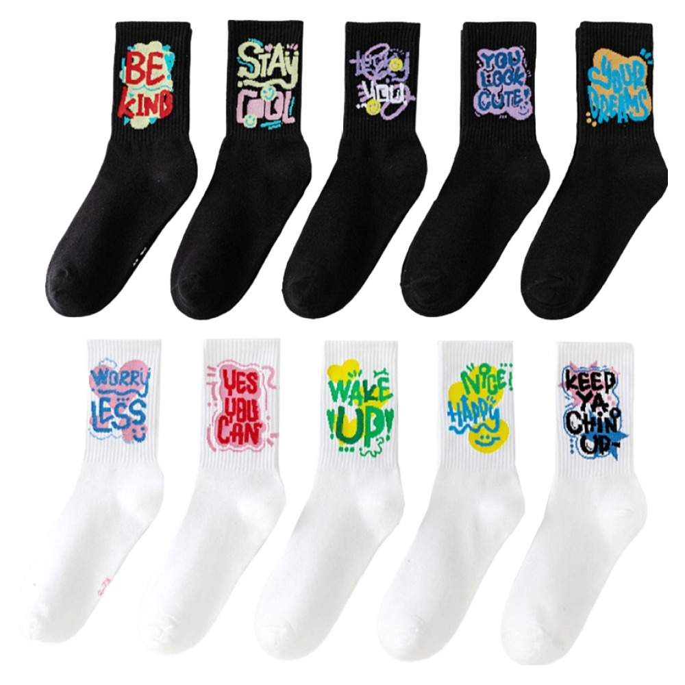 엘쏘 디자인 패션 중목 양말 10켤레 8 디자인 랜덤발송 7,800원