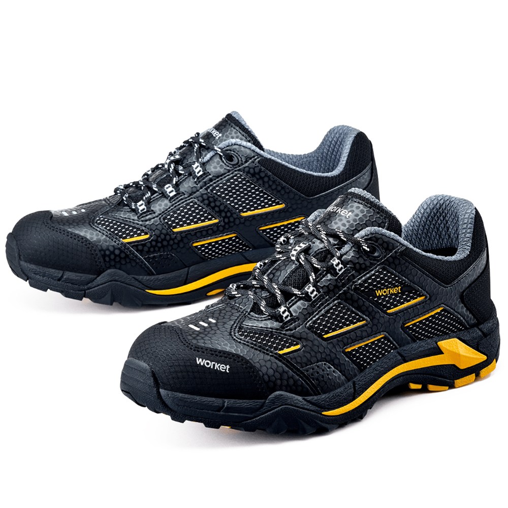 워킷 안전화 블랙 보통 4인치 경량 가벼운 안전화 건설 제조 물류 유통 운수 창고 통풍 작업화 기능성 초경량 발편한 60,200원