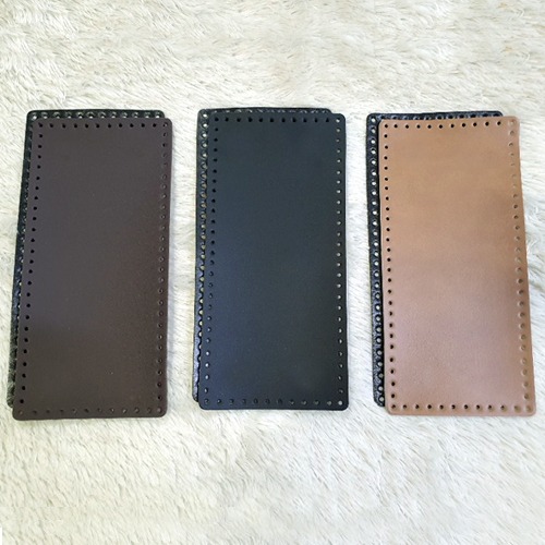 퀼트여왕 직사각형 인조가죽 손뜨개 뜨개질 가방바닥, 브라운(27x12cm), 1개 6,500원