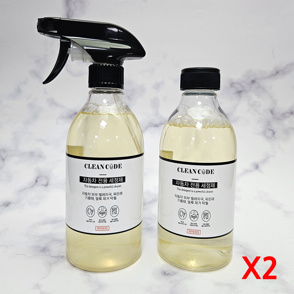클린코드 자동차 버그크리너, 찌든때, 페인트자국, 휠세정, 송진, 새똥, 타르 등 다목적 외부 세정, 4개, 500ml 23,900원