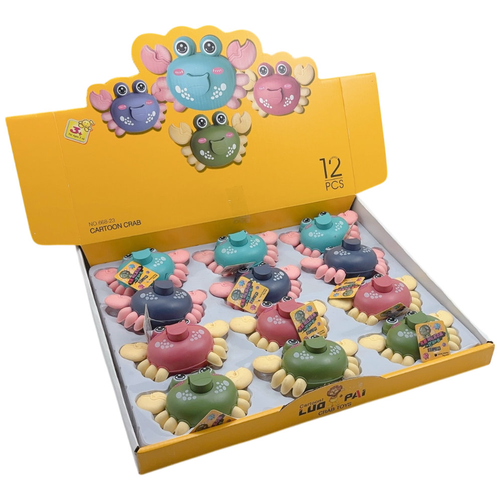 토이즈데이 푸쉬앤고 옆으로가는 꽃게 어린이 단체 장난감 구디백, 12개, 균일혼합 29,900원