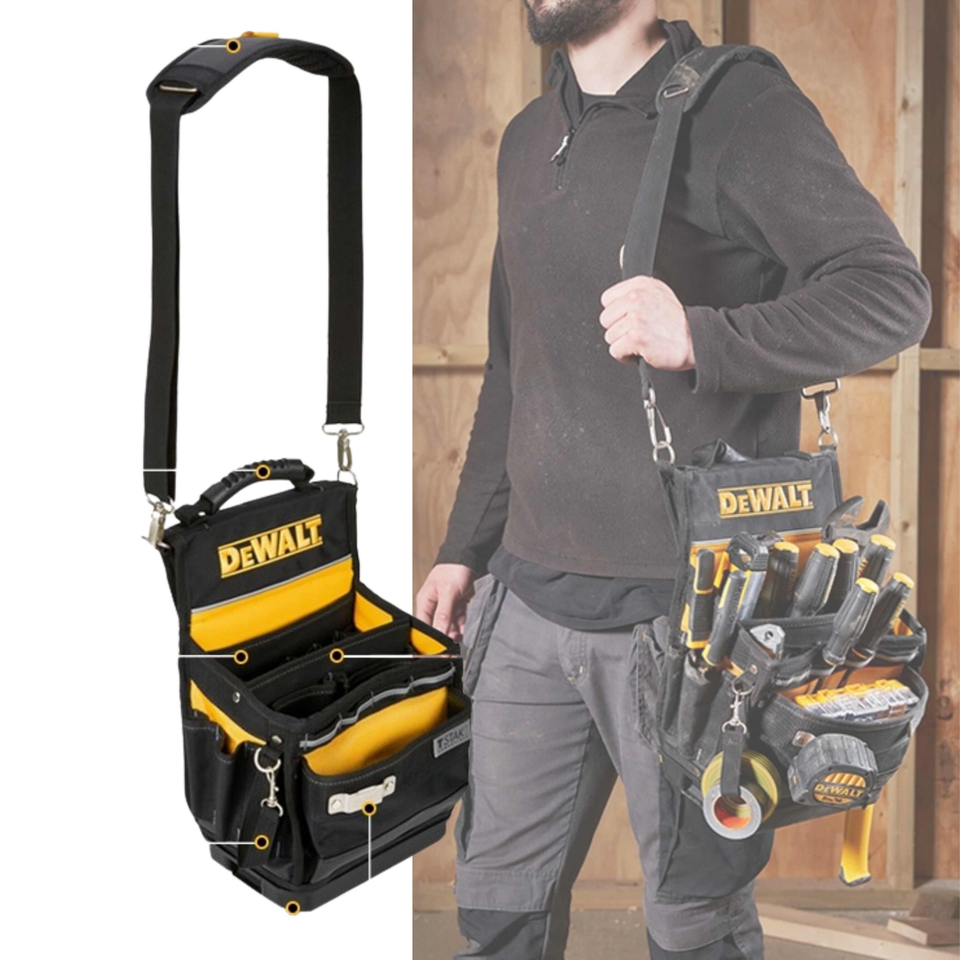 디월트 컴팩트 토트백 공구가방 공구주머니 쿠션 어깨끈타입 75,750원