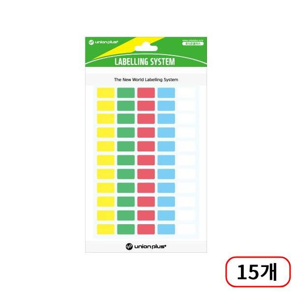 유니온)칼라분류용견출지(325/혼합) 7매입/15*9mm, 15개 27,000원
