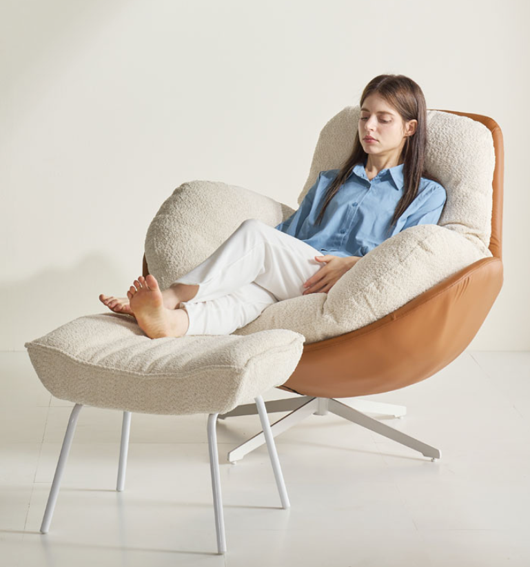 까르엠가구 360 회전 1인용 소파 SF-002 + 스툴 세트 374,850원