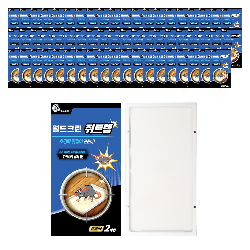 월드크린 노런 쥐트랩 화이트, 2매입, 60개 99,000원