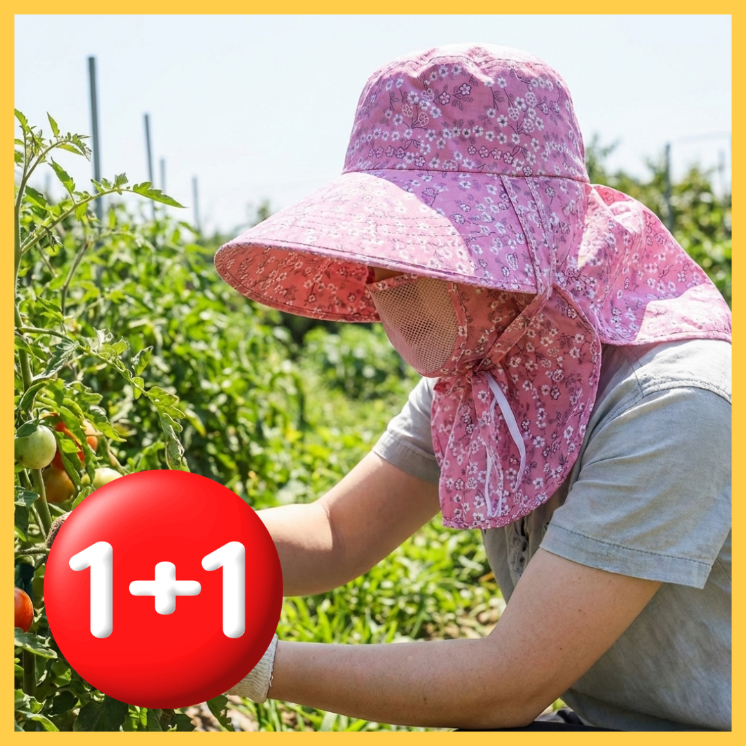 1+1 여성 농사모자 얼굴가림 자외선차단 농모 밭일모자 15,900원