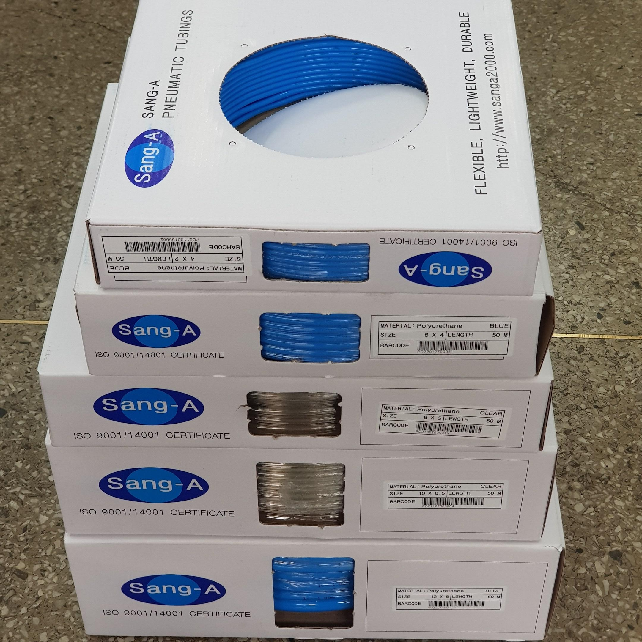 상아 우레탄 직관호스 에어 호스 튜브 4x2 6x4 8x5 10x6.5 12x8 50M 청색 투명 흑색 60,000원