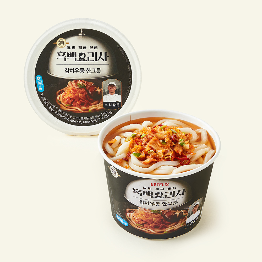 [로켓프레시] 고메 흑백요리사 최강록셰프 김치우동 한그릇 용기 4,980원