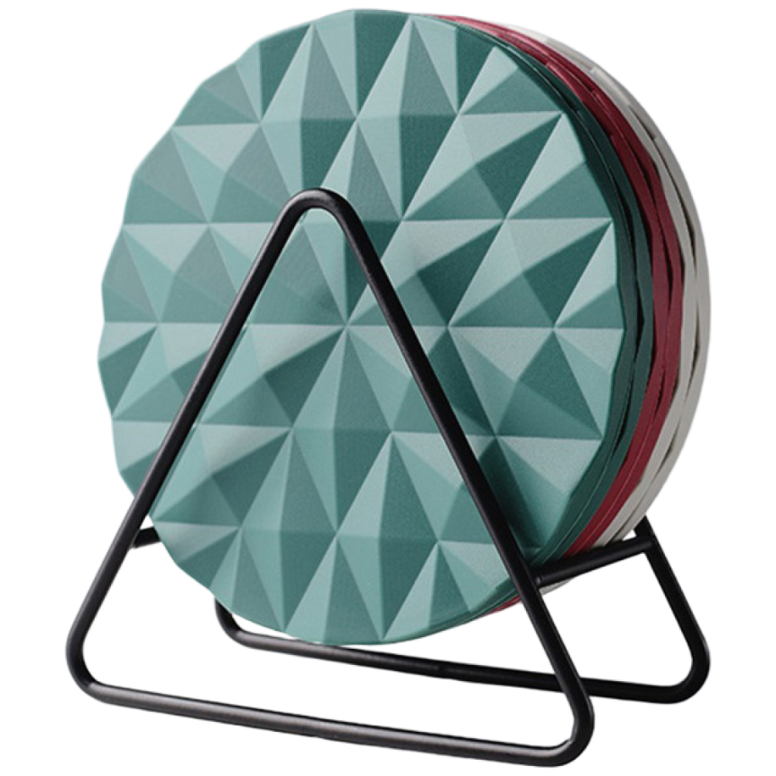 실리콘 고온 냄비 받침대 인덕션 보호매트 스크래치 방지 패드 [수납대 증정], (수납대 증정)그레이+와인+그린+차콜, 4개 17,600원