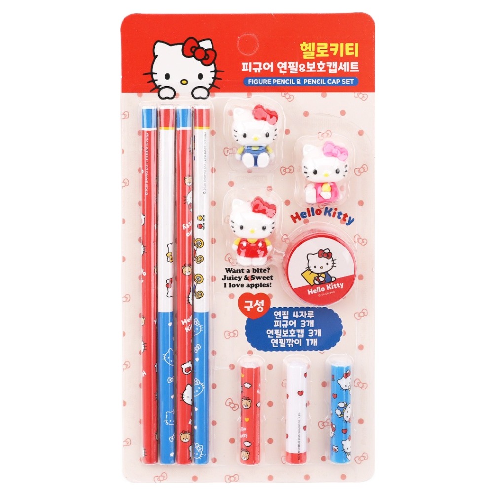 산리오 캐릭터 피규어 연필 보호캡 세트 3,110원