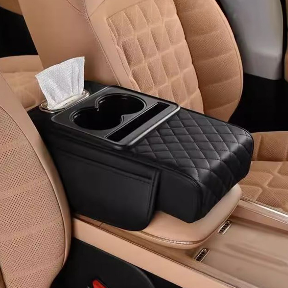 자동차 팔걸이 쿠션 콘솔쿠션 차량 인테리어 차량소품 차량악세사리 가죽패드 누빔패드 [차량용 티슈 팔걸이] 17,950원